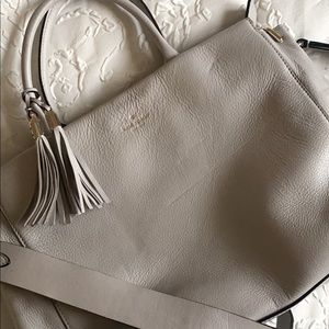 Gray Kate Spade shoulder bag